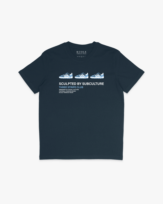 Sculpted By Subculture Tee - Navy
